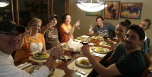 Family dining in breckenridge